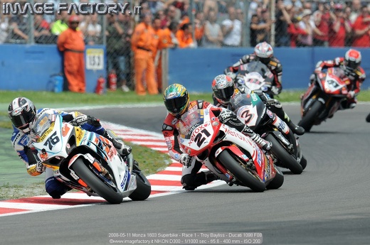 2008-05-11 Monza 1603 Superbike - Race 1 - Troy Bayliss - Ducati 1098 F08